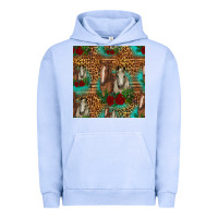 Pigment Grape Ice horses with roses seamless pattern Urban Hoodie - HRA Design Shop