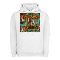 Pigment Lunar Rock horses with roses seamless pattern Urban Hoodie - HRA Design Shop