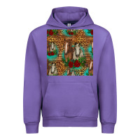 Tulip horses with roses seamless pattern Urban Hoodie - HRA Design Shop