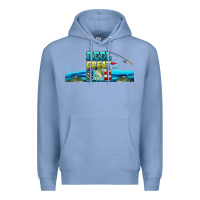 Colony Blue reel great dad  libbey glass Premium Hoodie - HRA Design Shop