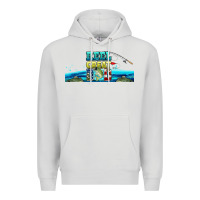 Dove Grey reel great dad  libbey glass Premium Hoodie - HRA Design Shop
