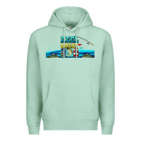 Seafoam reel great dad  libbey glass Premium Hoodie - HRA Design Shop