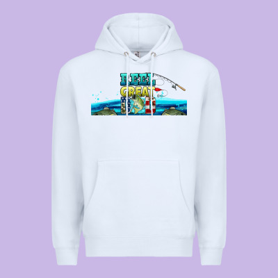 Reel Great Dad  Libbey Glass Premium Hoodie Designed By Hra Design Shop
