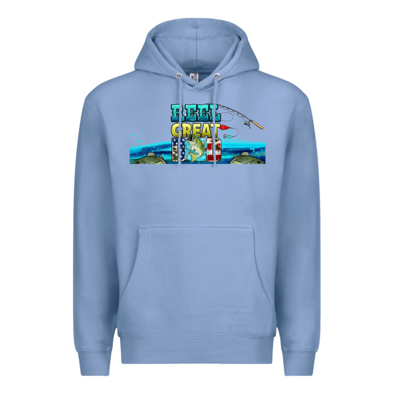 Reel Great Dad  Libbey Glass Premium Hoodie by HRA Design Shop | Teevron