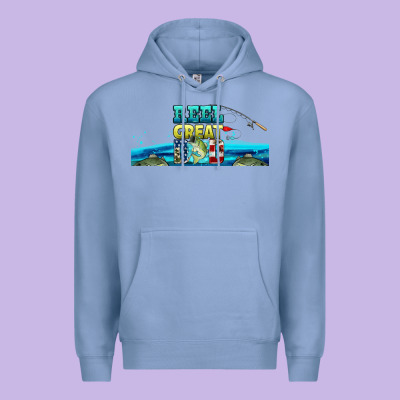 Reel Great Dad  Libbey Glass Premium Hoodie Designed By Hra Design Shop