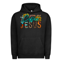 Pigment Black give me coffee jesus Urban Hoodie - RacoonDesign