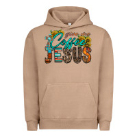 Pigment Burro give me coffee jesus Urban Hoodie - RacoonDesign