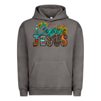 Pigment Tornado give me coffee jesus Urban Hoodie - RacoonDesign