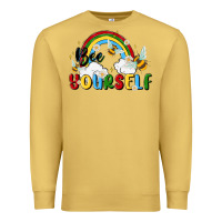 Antique Gold bee yourself Premium Sweatshirt - MaliasSmallBusiness