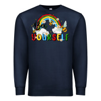 Navy bee yourself Premium Sweatshirt - MaliasSmallBusiness