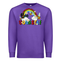 Purple bee yourself Premium Sweatshirt - MaliasSmallBusiness