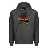 Charcoal Heather witchy nana Premium Hoodie - RacoonDesign