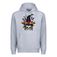 Heather Grey witchy nana Premium Hoodie - RacoonDesign