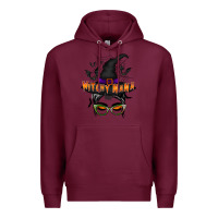 Burgundy witchy nana Premium Hoodie - RacoonDesign
