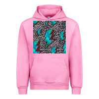 Fuchsia Pink turquoise lightning bolt seamless pattern Urban Hoodie - HRA Design Shop