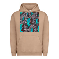 Pigment Burro turquoise lightning bolt seamless pattern Urban Hoodie - HRA Design Shop