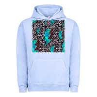 Pigment Grape Ice turquoise lightning bolt seamless pattern Urban Hoodie - HRA Design Shop