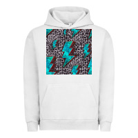 Pigment Lunar Rock turquoise lightning bolt seamless pattern Urban Hoodie - HRA Design Shop