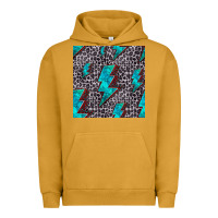 Pigment Peanut Butter turquoise lightning bolt seamless pattern Urban Hoodie - HRA Design Shop