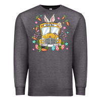 Charcoal Heather easter school bus Premium Sweatshirt - MaliasSmallBusiness