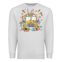 Dove Grey easter school bus Premium Sweatshirt - MaliasSmallBusiness