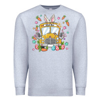 Heather Grey easter school bus Premium Sweatshirt - MaliasSmallBusiness
