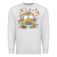 Oatmeal Heather easter school bus Premium Sweatshirt - MaliasSmallBusiness