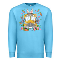 Ocean Blue easter school bus Premium Sweatshirt - MaliasSmallBusiness