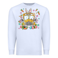 White easter school bus Premium Sweatshirt - MaliasSmallBusiness
