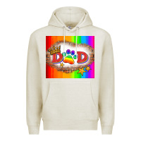 Oatmeal Heather lgbtq dad and paw Premium Hoodie - HRA Design Shop