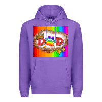 Purple lgbtq dad and paw Premium Hoodie - HRA Design Shop