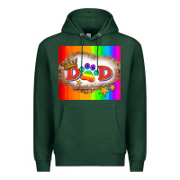 Sports Green lgbtq dad and paw Premium Hoodie - HRA Design Shop