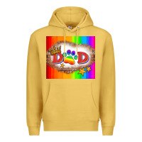 Antique Gold lgbtq dad and paw Premium Hoodie - HRA Design Shop