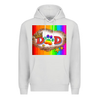 Dove Grey lgbtq dad and paw Premium Hoodie - HRA Design Shop