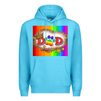 Ocean Blue lgbtq dad and paw Premium Hoodie - HRA Design Shop