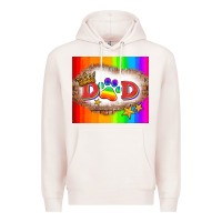 Pale Pink lgbtq dad and paw Premium Hoodie - HRA Design Shop