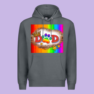 Lgbtq Dad And Paw Premium Hoodie Designed By Hra Design Shop