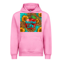 Fuchsia Pink teacher life Urban Hoodie - HRA Design Shop