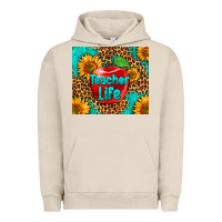 Pigment French Oak teacher life Urban Hoodie - HRA Design Shop