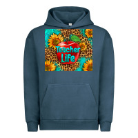 Pigment Midnight Navy teacher life Urban Hoodie - HRA Design Shop