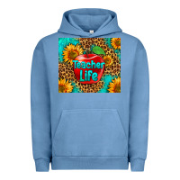 Pigment Pebble Blue teacher life Urban Hoodie - HRA Design Shop