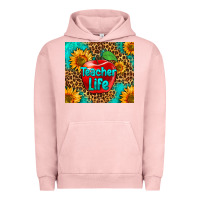 Pigment Salmon teacher life Urban Hoodie - HRA Design Shop