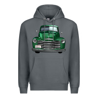 Rock western green truck front view Premium Hoodie - FaDigitalArtStudio