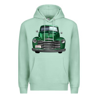 Seafoam western green truck front view Premium Hoodie - FaDigitalArtStudio