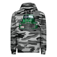 Slate Camo western green truck front view Premium Hoodie - FaDigitalArtStudio