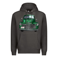 Smoke western green truck front view Premium Hoodie - FaDigitalArtStudio