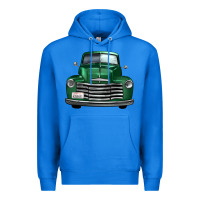 True Royal western green truck front view Premium Hoodie - FaDigitalArtStudio