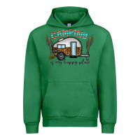 Emerald camping is my happy place Urban Hoodie - CowhideDigitalArt