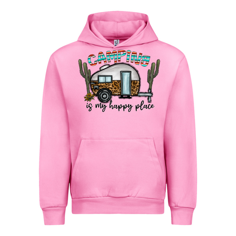 Camping Is My Happy Place Urban Hoodie by CowhideDigitalArt | Teevron