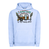 Pigment Grape Ice camping is my happy place Urban Hoodie - CowhideDigitalArt